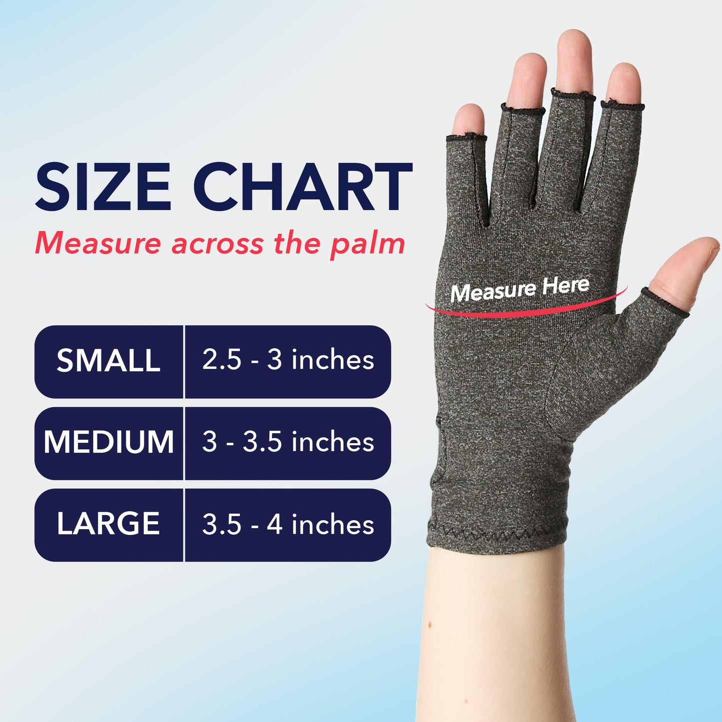 Doctor Developed Compression Gloves for Women and Men, Open-Finger Arthritis Gloves for Carpal Tunnel, Typing & Hand Pain Relief, With Doctor Handbook (Grey, M)