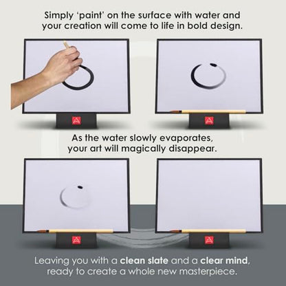 Buddha Board – The Original Water Painting Board for Mindfulness & Creativity – Unique Gift for Artists, Adults & Kids – Mess-Free Zen Art Supplies