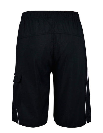 unitop Men's Lightweight Quick Dry Board Trunks Black and White 30