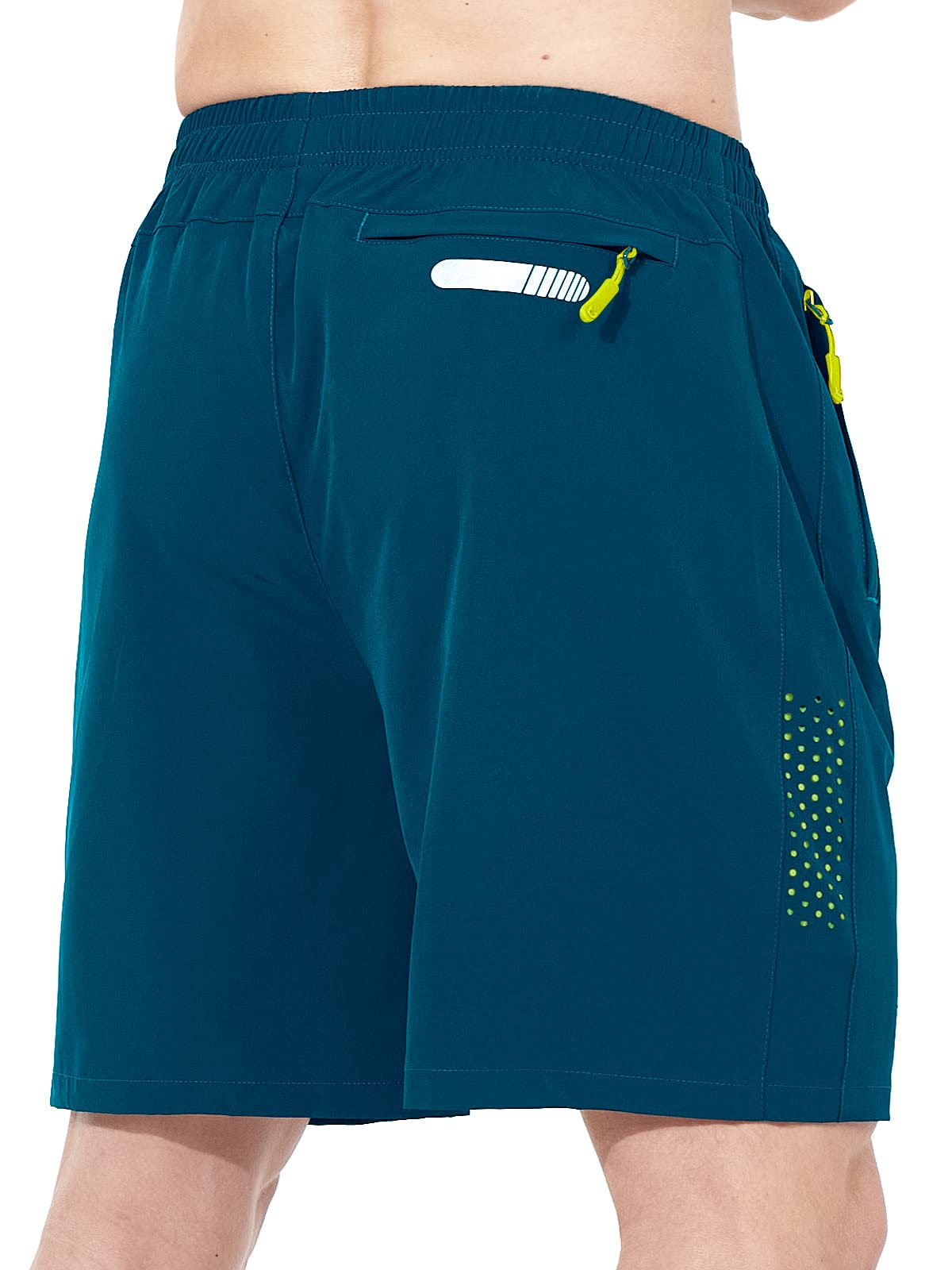 NORTHYARD Men's Athletic Running Shorts Quick Dry Workout Shorts 7"/ 5"/ 9" Lightweight Sports Gym Basketball Shorts Hiking Exercise Seablue M