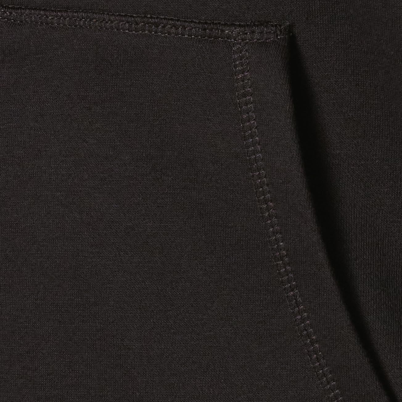 Amazon Essentials Men's Full-Zip Fleece Hoodie (Available in Big & Tall), Black, Large