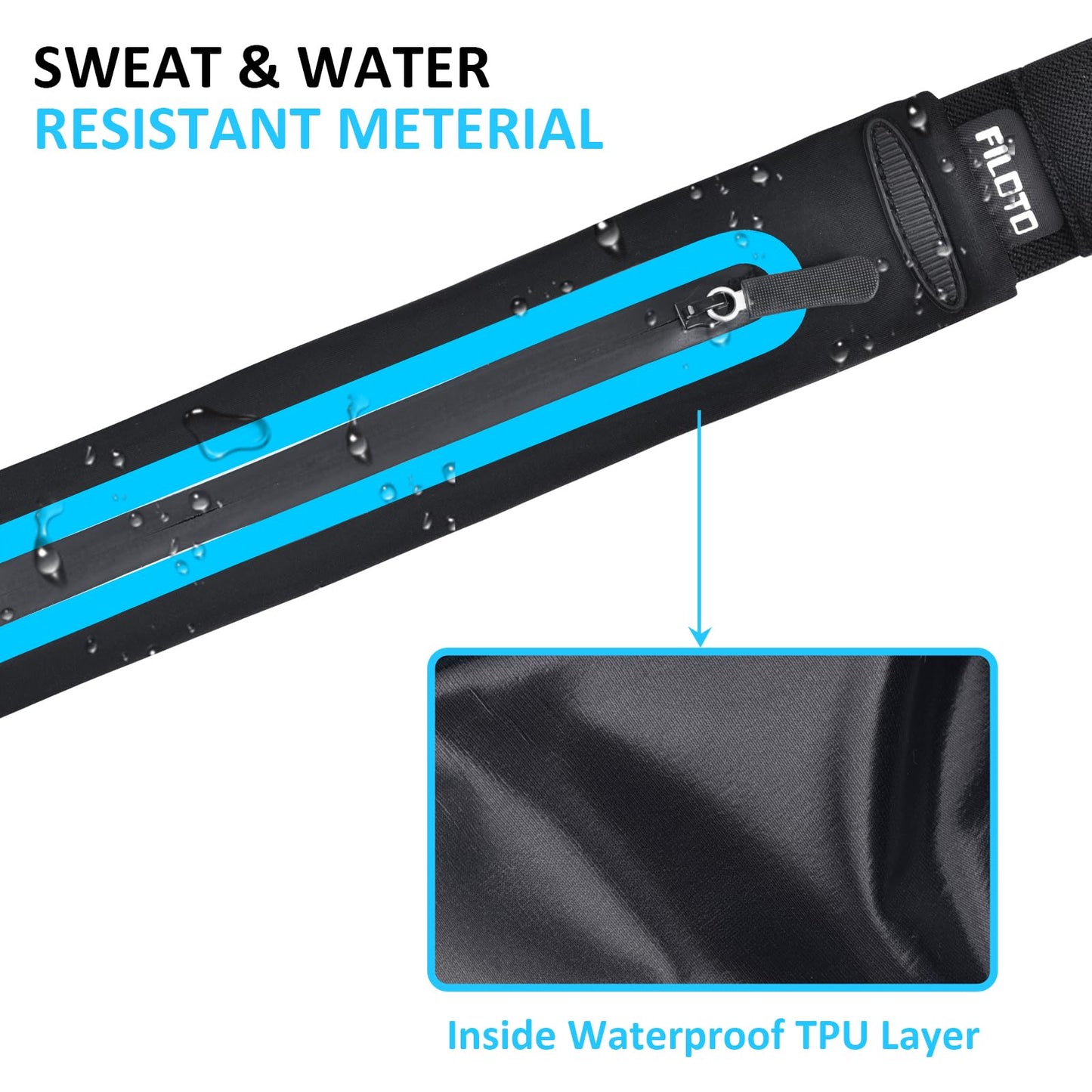 Running Belt Fanny Pack, Running Waist Pack for Women & Men USA Patented Hands-Free Reflective Runner Pouch Belt Fitness Workout Bag No-Bounce Adjustable Sport Travel Fanny Pack Cell