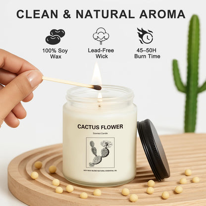 Holiday & Christmas Winter Candles Gift Set,4 Pack Long Lasting Soy Candles for Home,Natural Aromatherapy Candles with Relaxing Scents,Perfect Spa Gifts for Women