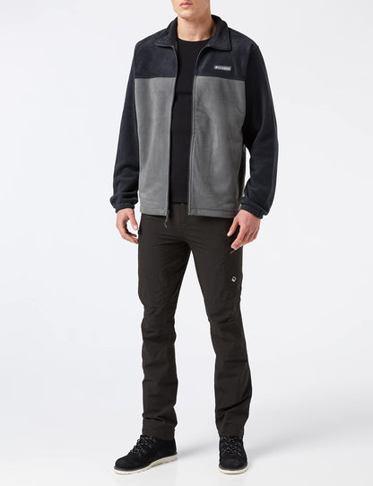 Columbia Men's Steens Mountain 2.0 Full Zip Fleece Jacket, Black/Grill, Large