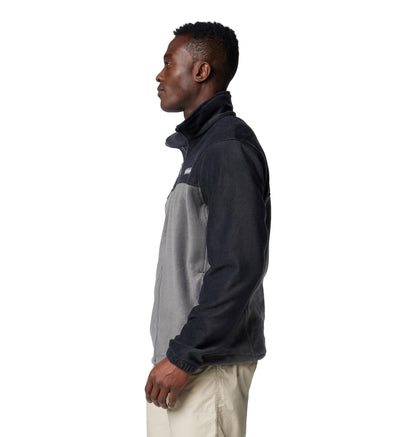Columbia Men's Steens Mountain 2.0 Full Zip Fleece Jacket, Black/Grill, Large