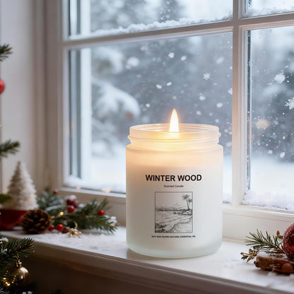 Holiday & Christmas Winter Candles Gift Set,4 Pack Long Lasting Soy Candles for Home,Natural Aromatherapy Candles with Relaxing Scents,Perfect Spa Gifts for Women